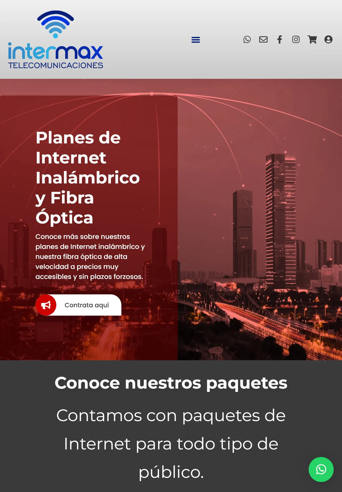 Intermax Telecom en tableta
